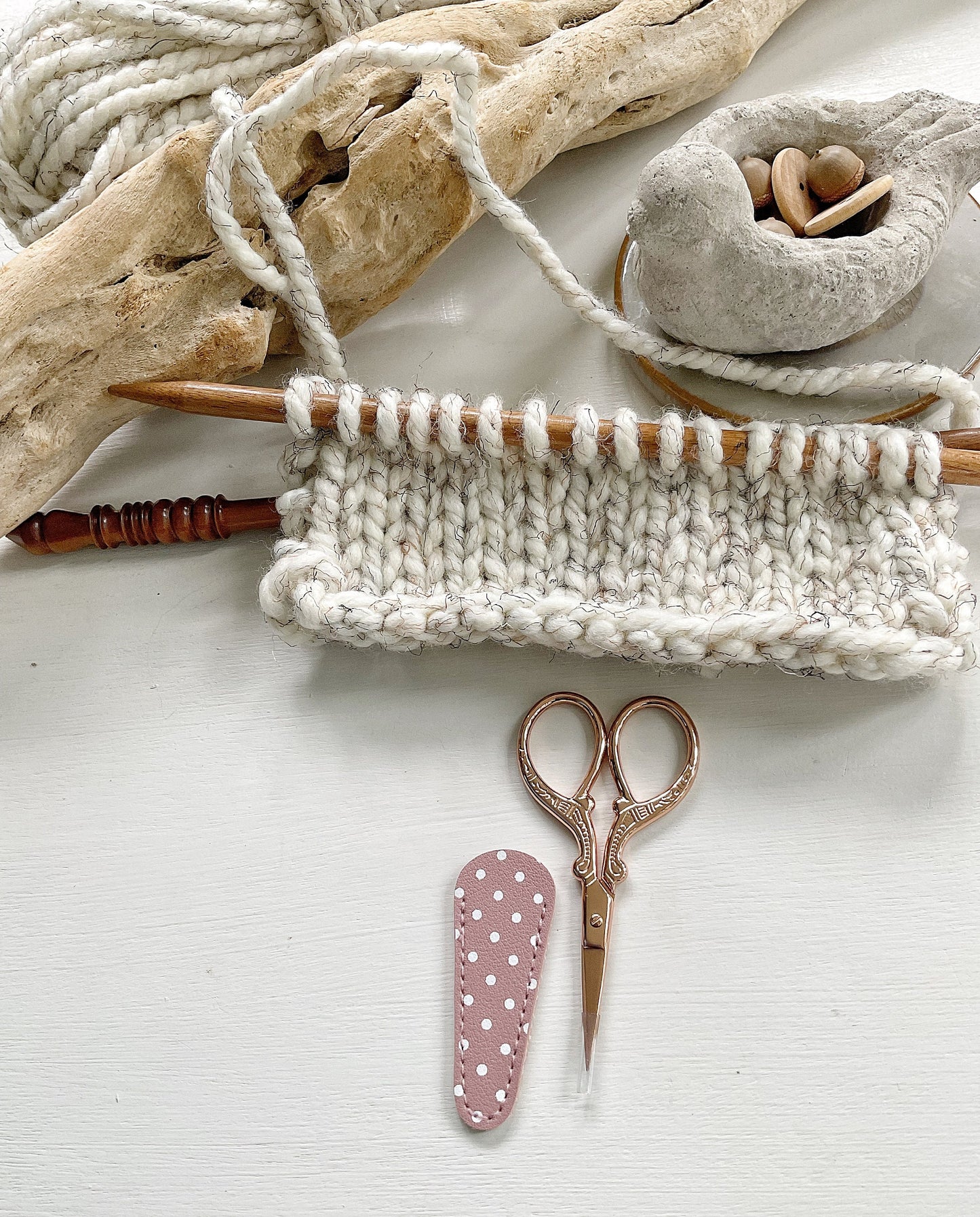 Snips for yarn or needle crafts, small knitting, crochet, needlepoint or embroidery scissor