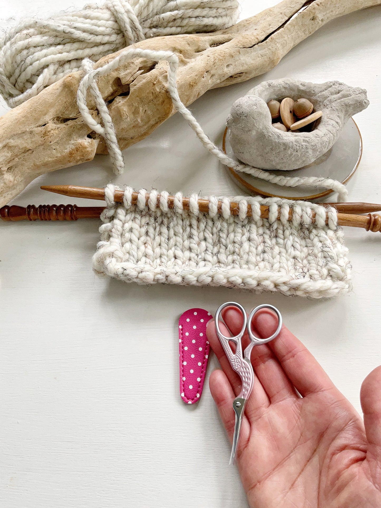 Snips for yarn or needle crafts, small knitting, crochet, needlepoint or embroidery scissor