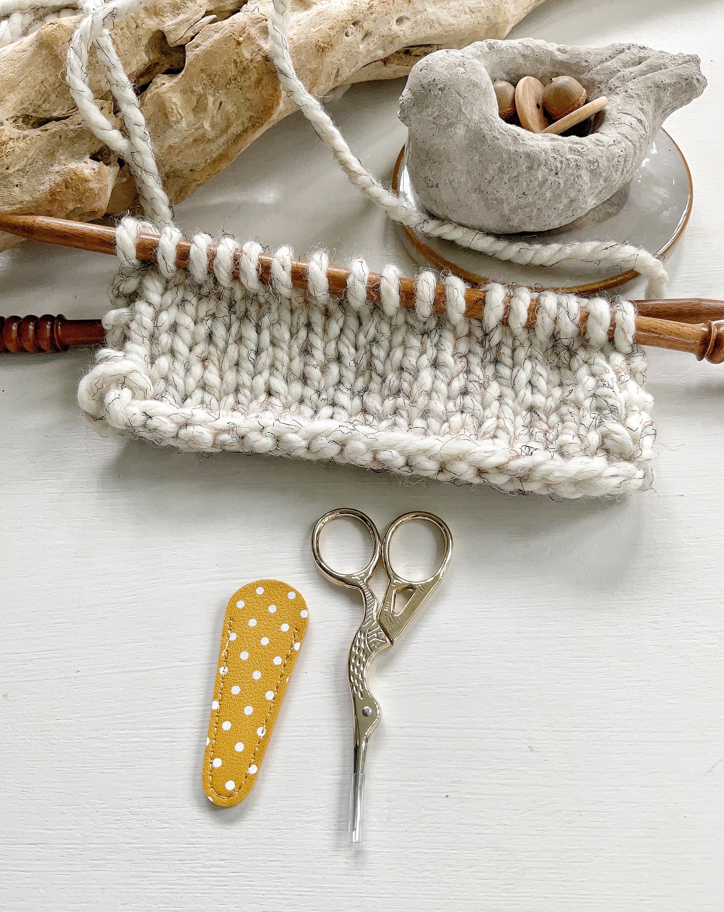 Snips for yarn or needle crafts, small knitting, crochet, needlepoint or embroidery scissor