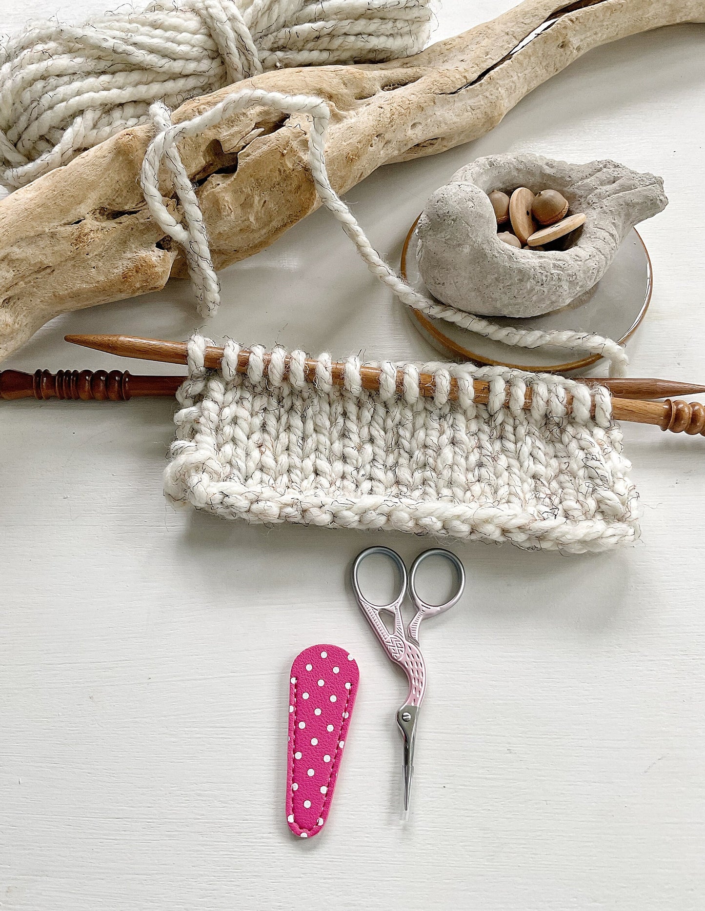 Snips for yarn or needle crafts, small knitting, crochet, needlepoint or embroidery scissor