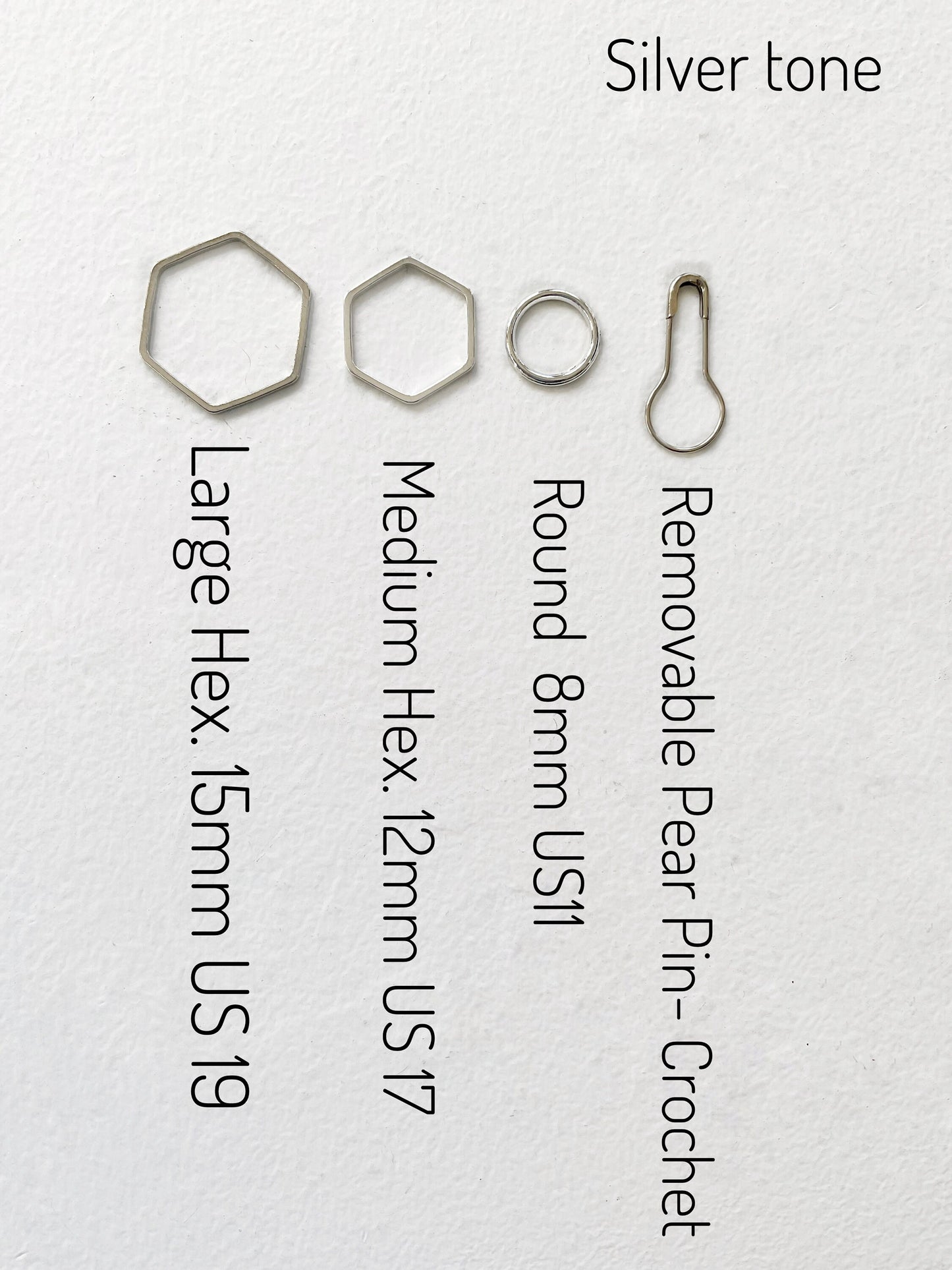 INTO THE SEA Set of 5 Stitch markers, knit or crochet progress keepers, choose your findings, includes storage jar + lid