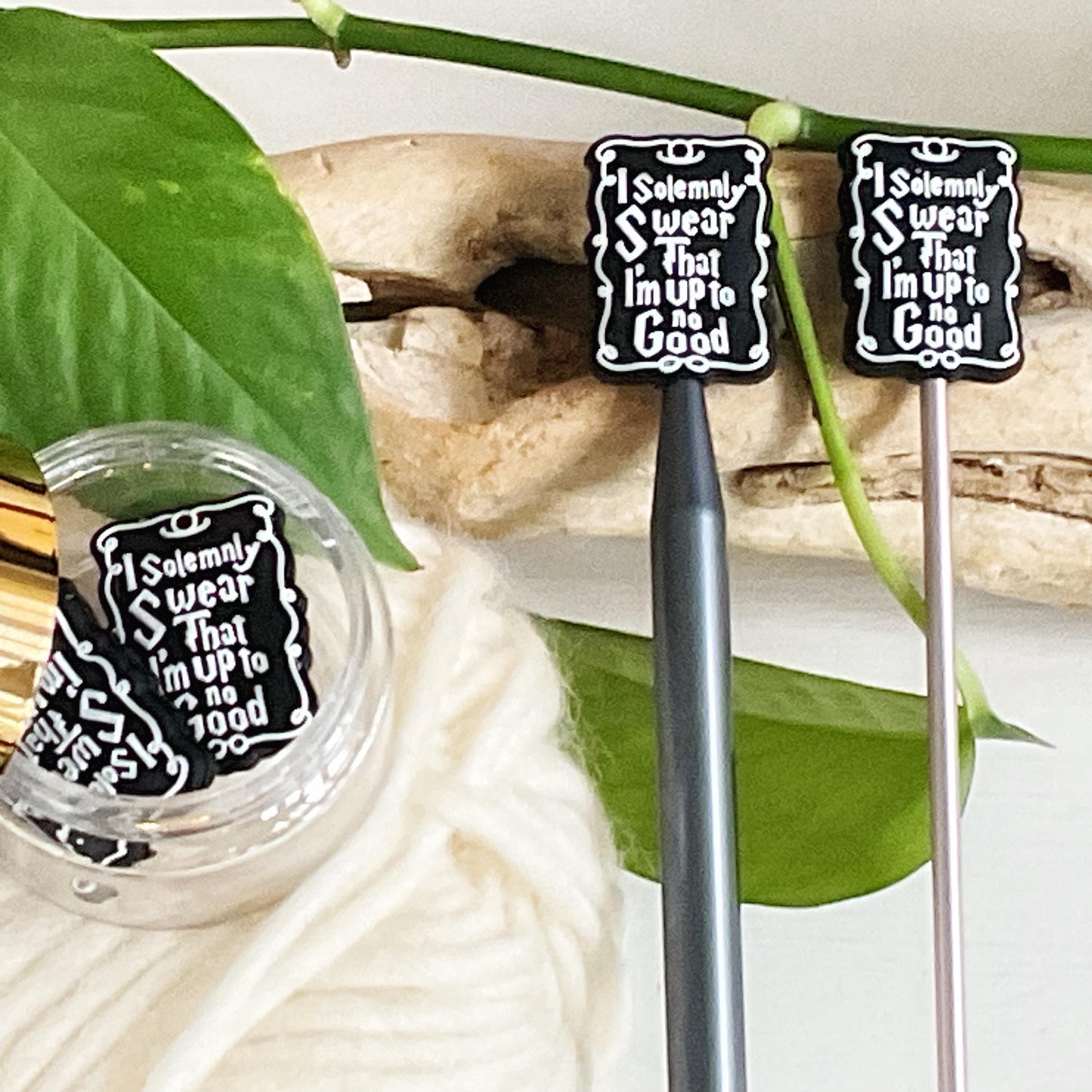 WIZARDING SCHOOL MAP, Set of 2 knitting needle point protectors, Crochet Hook buddies, keeps stitches safe even if youre up to no good